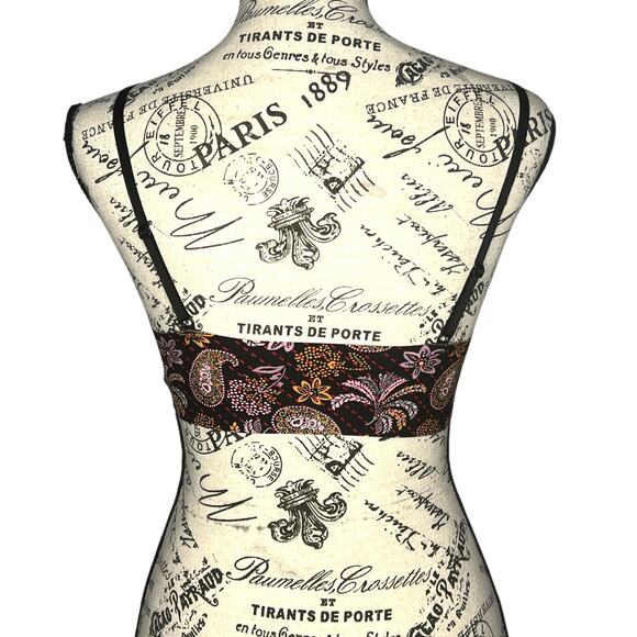 Victoria's Secret (M) Sexy Paisley Floral Unlined Scoop Neck No Wire Bralette - Picture 3 of 10